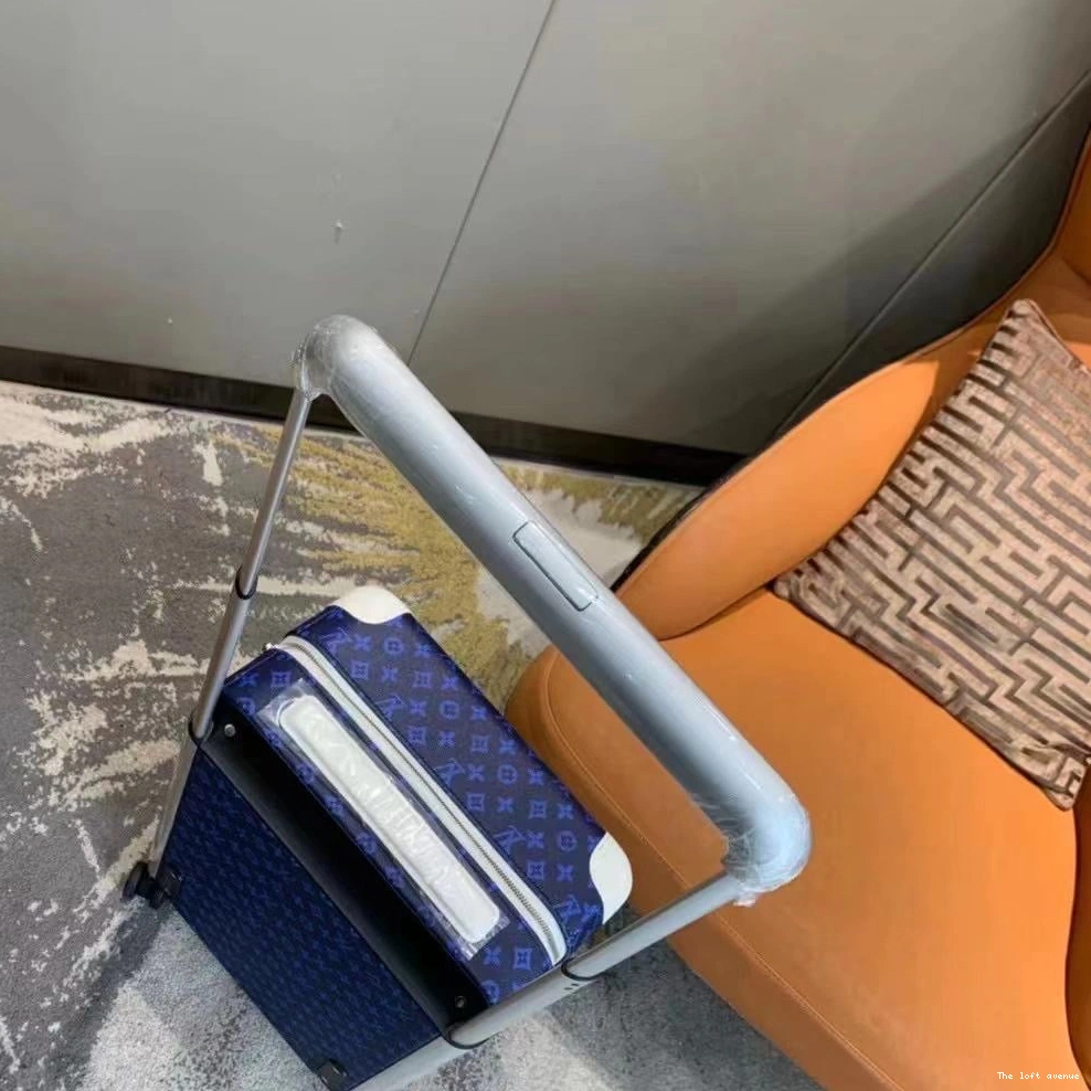 55 SUITCASE CUSTOM 37L MONOGRAM BLUE HORIZON 0729